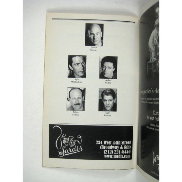 The Caretaker Playbill 2003 Roundabout Theatre Patrick Stewart Aiden Gillen - Picture 5 of 7